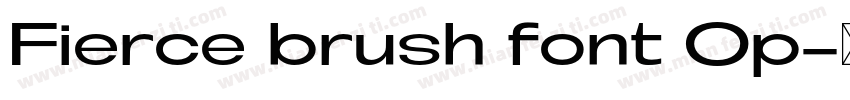 Fierce brush font Op字体转换